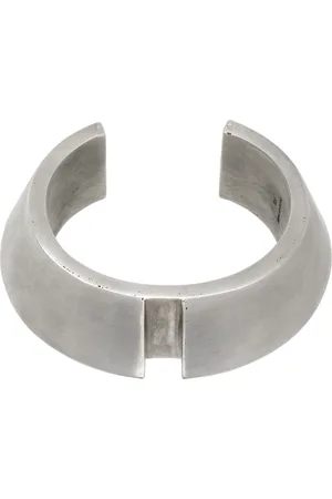 PARTS OF FOUR Bracelet sculptural argenté à encoche - Crescent