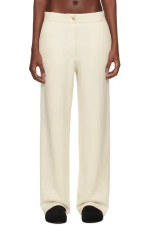 Guest In Residence Pantalon façon tailleur blanc cassé