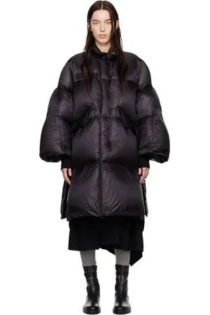 SACAI Manteau noir rembourré en duvet
