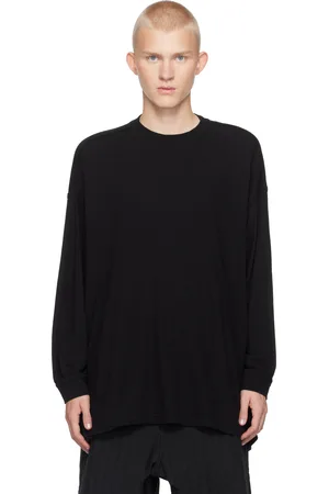 JAN JAN VAN ESSCHE T-shirt noir en coton et laine - O-Project