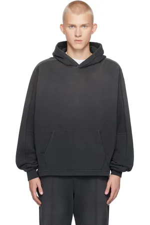 Represent Pull à capuche noir à ourlet allongé à l