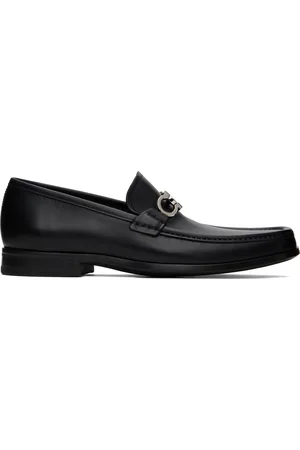 Salvatore Ferragamo Flâneurs noirs à ferrure Gancini réversible