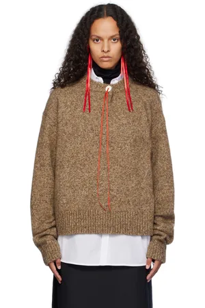 AO Yes Pull brun à bouton