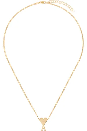 Ami Collier doré à pendentif à logo Ami de cœur
