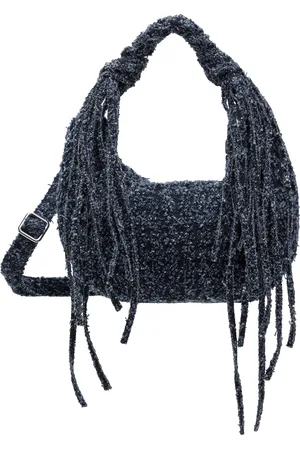 Holzweiler Micro sac Cocoon bleu en denim