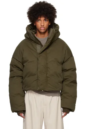 Entire Studios Blouson matelassé MML kaki rembourré en duvet