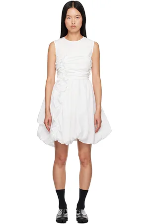 Cecilie Bahnsen Robe courte Olivia blanche