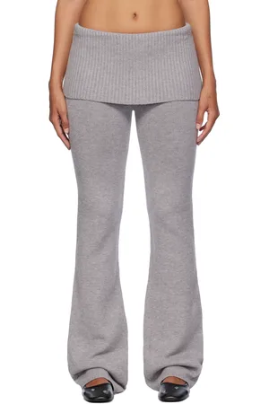 Frankies Bikinis Pantalon de détente Aimee gris en tricot