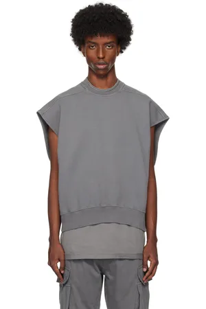 Rick Owens Pull molletonné surdimensionné gris - Porterville Tatlin