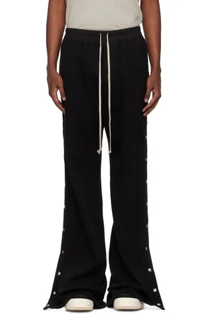Rick Owens Pantalon de survêtement noir à boutons-pression - Porterville