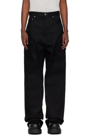 Rick Owens Jean Geth Cut noir à empiècement aux genoux - Porterville