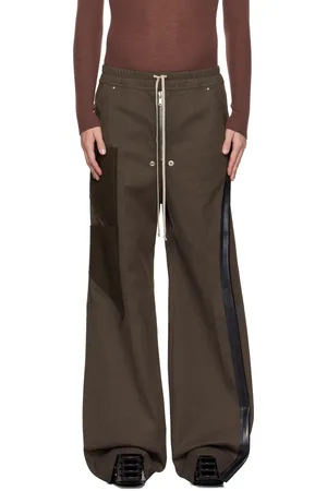 Rick Owens Jean ample brun à glissière Bela - Porterville