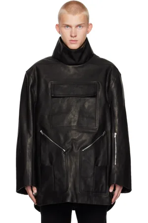 Rick Owens Blouson de style randonnée noir en cuir - Porterville