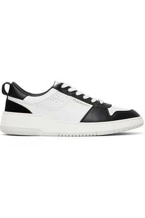 Salvatore Ferragamo Baskets de planchiste noir et blanc à empiècements en suède