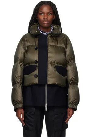 SACAI Blouson matelassé kaki rembourré en duvet