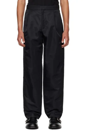 LGN LOUIS GABRIEL NOUCHI Pantalon de smoking noir en nylon recyclé à cinq poches