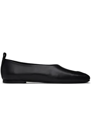 Courrèges Flâneurs Minimal noirs en cuir