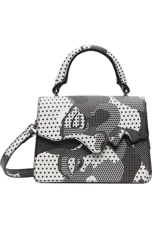 KIDSUPER STUDIOS Sac Kissing blanc et noir