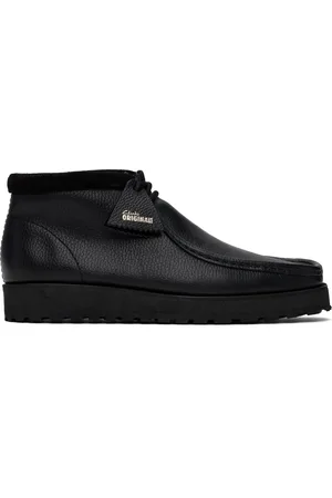 Clarks Chukkas de style scout Wallabee noirs