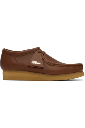 Clarks Derbys Wallabee brun clair