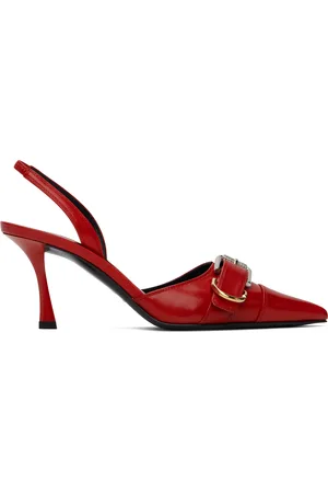 Givenchy Chaussures à talon aiguille rouges à bride arrière et à ferrure Voyou