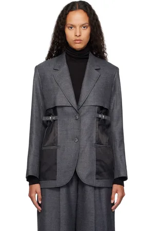 3.1 Phillip Lim Veston déconstruit gris