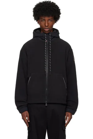 Moncler Blouson noir à capuche