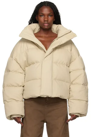 Entire Studios Blouson matelassé MML blanc cassé rembourré en duvet