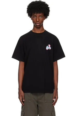 AWAKE NY T-shirt noir à monogrammes Crown