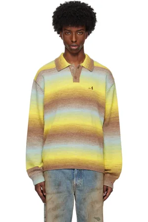 AWAKE NY Polo multicolore à col classique et à motif en ombré
