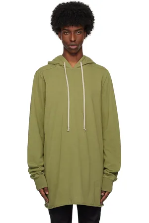 Rick Owens Pull à capuche vert - Porterville