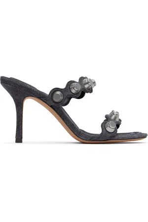 Alexander Wang Sandales à talon aiguille de style spartiate Riot 85 grises