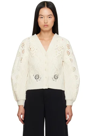 SEA Cardigan Lainey blanc cassé