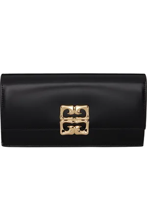 Givenchy Portefeuille noir à ferrure à logo 4G Liquid
