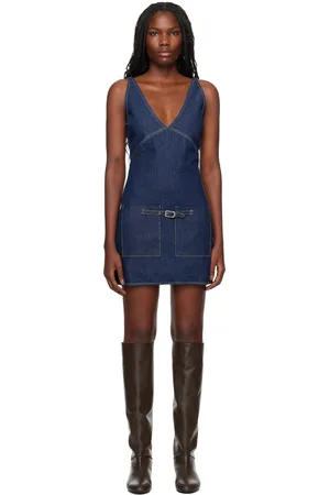 Gimaguas Robe courte Blanca bleue en denim