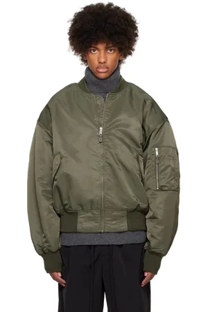 Entire Studios Blouson aviateur kaki à emmanchures basses
