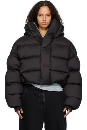 Entire Studios Blouson matelassé MML noir rembourré en duvet à capuche