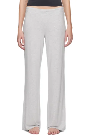 SKIMS Pantalon de pyjama droit gris - Sleep