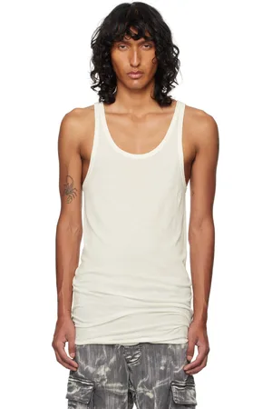 11 BY BORIS BIDJAN SABERI Débardeur T1B blanc cassé