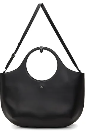 Courrèges Très grand cabas noir en cuir - Holy