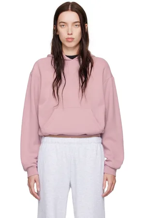 SKIMS Pull à capuche rose - Cotton Fleece