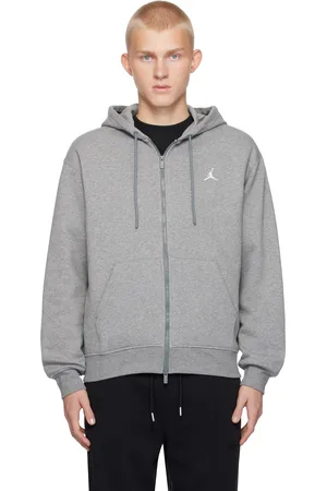Nike Pull à capuche Brooklyn gris en molleton à logo
