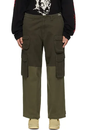DIME Pantalon cargo de pêche kaki