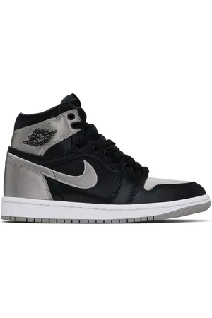 Nike Baskets montantes Air Jordan 1 OG noir et argenté