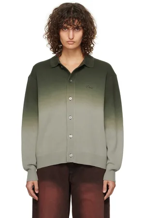 DIME Cardigan teint par immersion vert