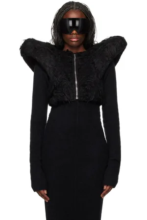 Rick Owens Cardigan Kunst noir à glissière - Porterville