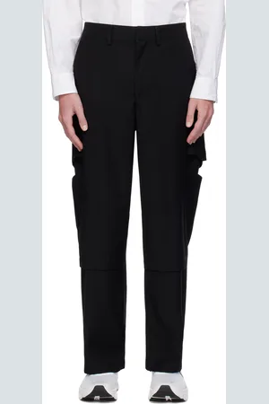 J EONGL I Pantalon cargo noir à panneaux