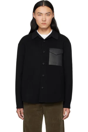 Mackage Blouson Emmanuel noir en melton double face de laine