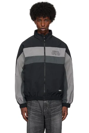 NEIGHBORHOOD Blouson de survêtement noir en taffetas