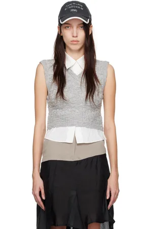 Acne Studios Gilet étagé gris